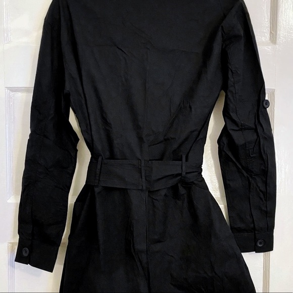 ASOS Tie Waist Button Down Boiler Romper - Picture 3 of 6